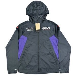 Nike Chicago Marathon 2024 Windrunner Running Jacket Mens XS FV6204-010 NEW